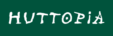 Logo de l'entreprise "Huttopia", vert et blanc.