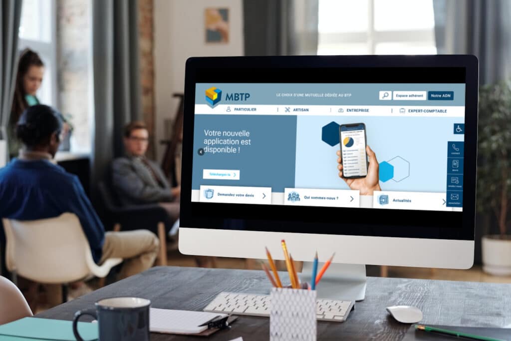 Mockup de MBTP desktop